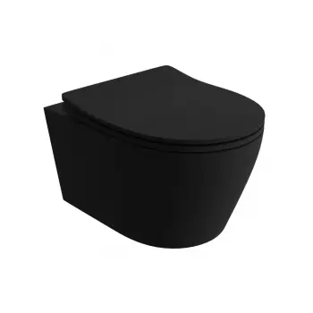 Miska WC wisząca z deską - LAVITA PRAIA Black